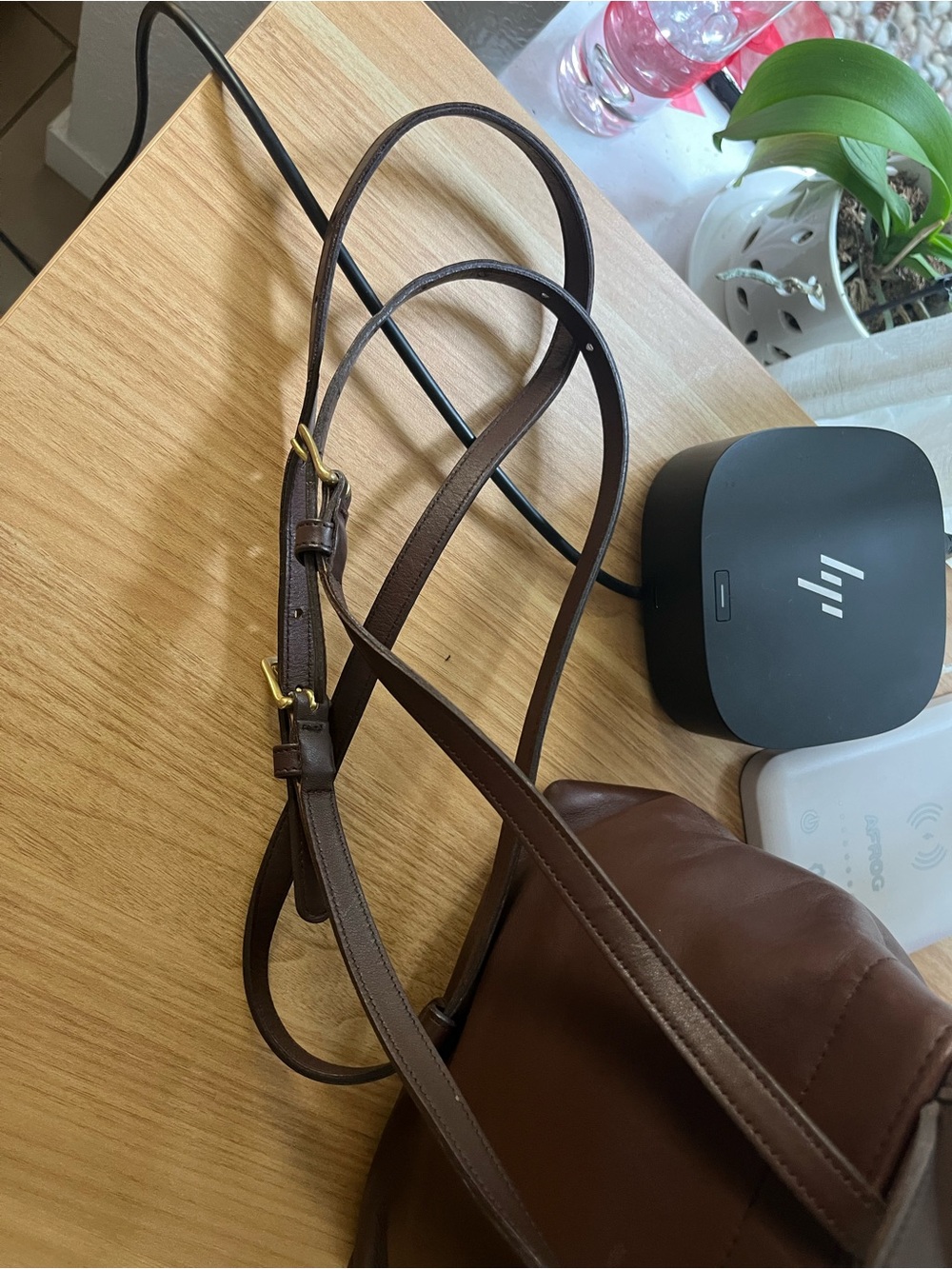 Coach Brown Leather Buckle Backpack vintage - Picture 8 of 11